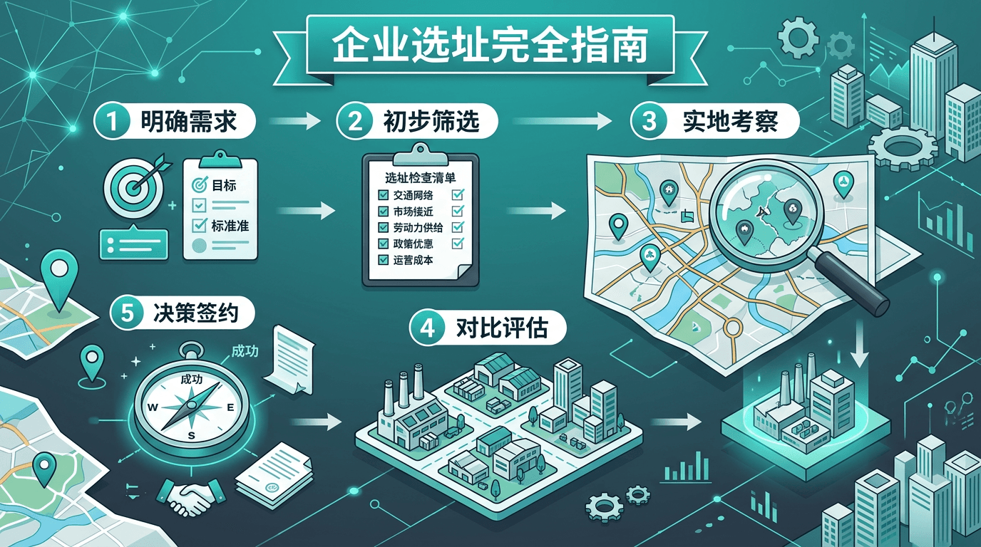 企业选址完全指南:从需求分析到合同签约的全流程攻略